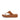 Women Light Tan Leather Flatform Toe-Post Sandals