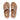 Women Beige Leather Flatform Toe-Post Sandals