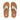 Women Platino Leather/Cork Flatform Toe-Post Sandals