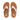 Women Rose Gold Leather/Cork Flatform Toe-Post Sandals
