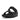 Women Black Adjustable Leather Slides