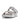 Women Silver Adjustable Leather Slides