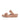 Women Beige Adjustable Leather Slides