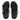 Women Black Adjustable Leather Slides