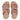 Women Beige Adjustable Leather Slides