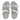 Women Silver Adjustable Leather Slides