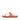 Women Peach Rubber-Buckle Leather Toe-Post Sandals