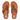 Women Light Tan Rubber-Buckle Leather Toe-Post Sandals