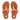 Women Peach Rubber-Buckle Leather Toe-Post Sandals