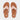 Women Light Pink Rubber-Chain Leather Toe-Post Sandals