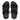 Women All Black Adjustable Shimmerlux Slides