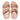 Women Rose Gold Adjustable Shimmerlux Slides