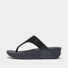 Women Midnight Navy Shimmerlux Toe-Post Sandals