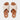 Women Stone Beige Leather Cross Slides