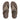 Women Minky Grey Opul-Trim Leather Toe-Post Sandals