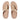 Women Platino Resin-Lock Leather Toe-Post Sandals