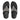 Women Black Mix Shimmerweave Toe-Post Sandals