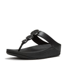 Womens Black Premium Vegan Leather Sandals