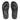 Women All Black Ergonomic Flip-Flops