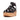 Women Black  Leather/Cork Strappy Wedge Sandals