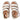 Women Urban White  Leather/Cork Strappy Wedge Sandals