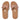 Women Beige Buff Adjustable Buckle Leather Slides
