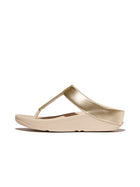 Women Platino  Glitterdust  Metallic Toe-Post Sandals