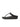 Women Black  Mirror-Dome Leather Toe-Post Sandals