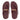 Women Deep Maroon  Chunky-Snaffle Leather Toe-Post Sandals