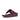 Women Metallic Mauve Wine Rumba Starburst-Bead Metallic Toe-Post Sandals
