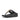 Women Black  Crystal-Chain Leather Toe-Post Sandals