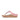Women Soft Blush  Crystal-Chain Leather Toe-Post Sandals