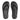 Women All Black Multi-Crystal Ergonomic Flip-Flops