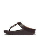 Women Plumberry  Multi-Stone Leather Toe-Post Sandals