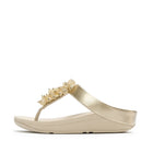 Women Beige Gold Pu  Sandals