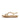 Women Beige Gold Leather  Sandals