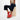 Womens Red Fabric Suede Sneakers
