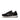 Womens Black Fabric Suede Sneakers