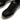 Womens Black Fabric Suede Sneakers
