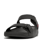 Mens Black Leather Slippers