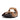 Men Latte Tan Moc Slide In Leather