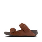 Men Dark Tan  Moc Slide In Leather