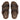 Men Dark Brown Moc Slide In Leather