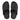 Men All Black  Cross-Hatch Leather Toe-Post Sandals