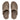 Men Timberwolf Brown Leather Flip Flops