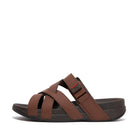 Men Cappuccino  Adonis Adjustable Slides