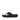 Men All Black  Surfer Stripe Webbing Toe Post Sandals
