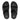 Men All Black  Embossed-Leather Slides