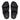 Men All Black  Embossed-Leather Slides