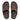 Men Cappuccino Embossed Leather Toe Post Sandals